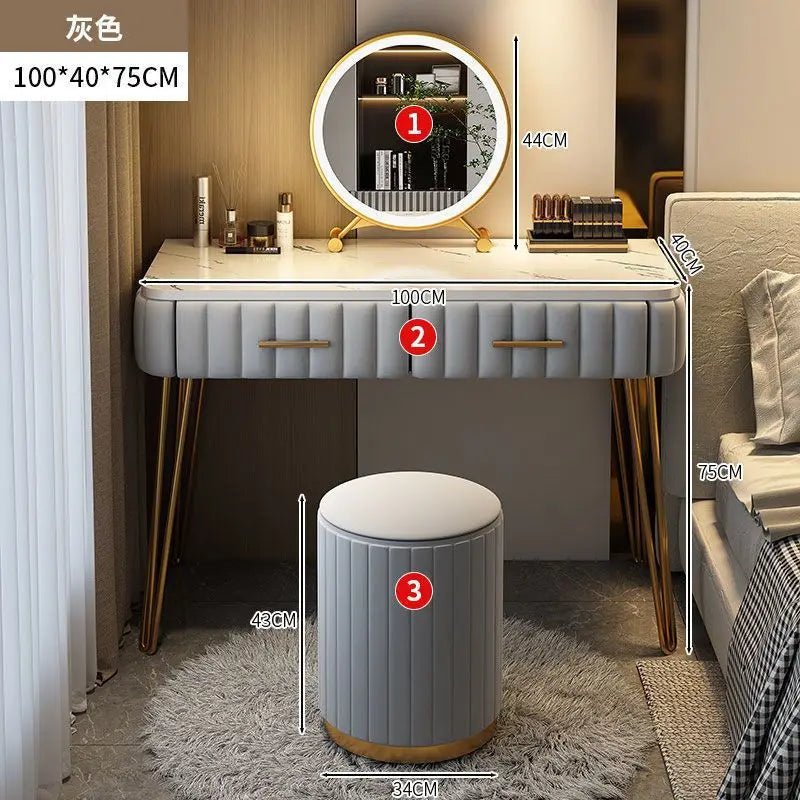 Nordic dressing table bedroom modern simple Internet celebrity ins style dressing table - AURA