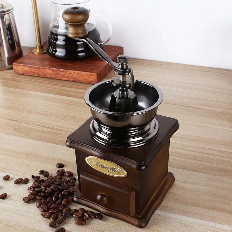 Mongdio Retro Coffee Machine Household Small Hand Grinder - AURA