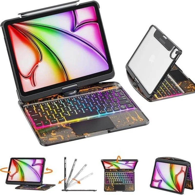 Transparent Rotate Ipad Wonderful Control Keyboard Apply Ipad Air5 - AURA