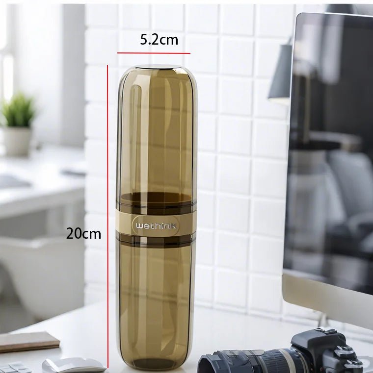 Portable Toothpaste Toothbrush Protect Holder Case Travel Camping - AURA