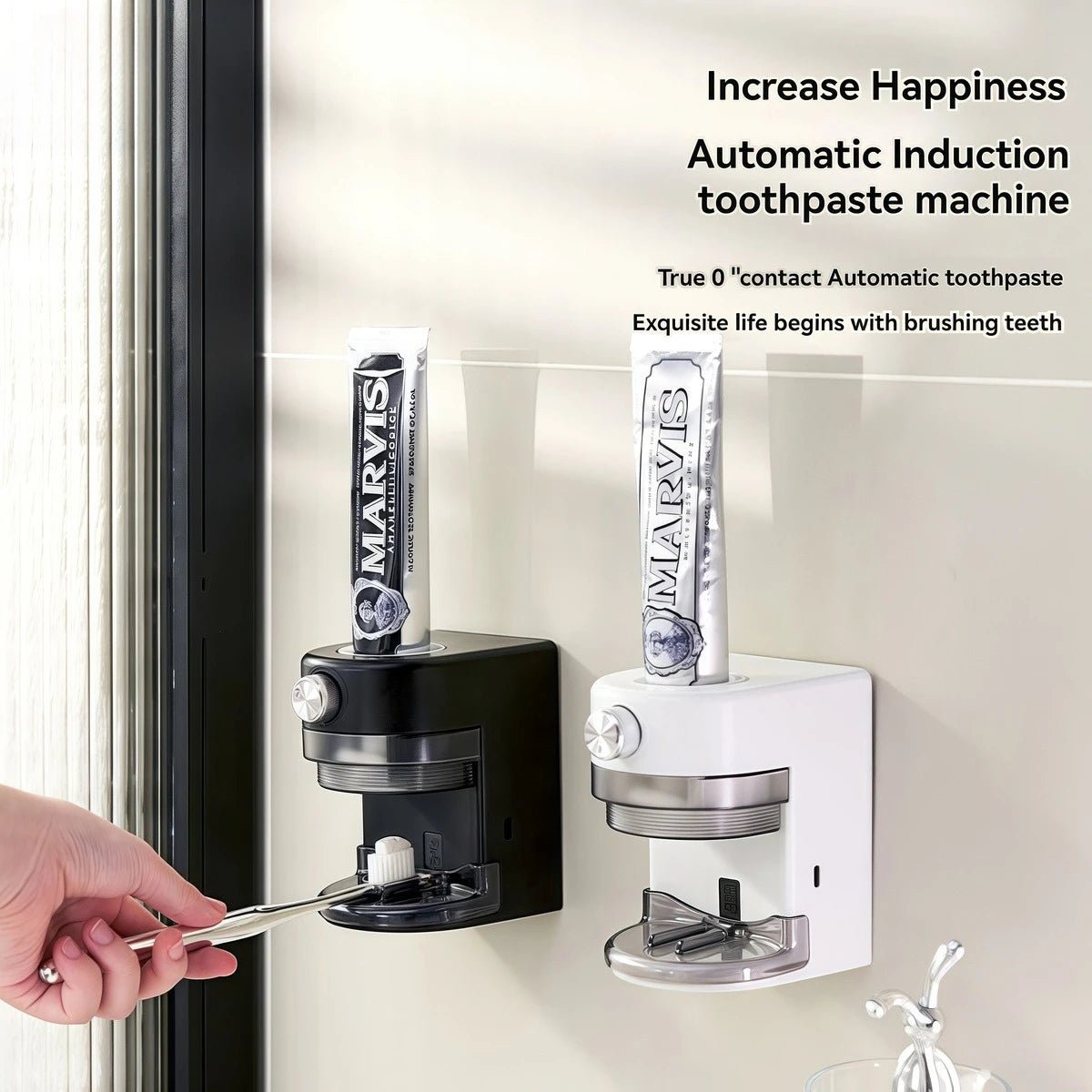 Wall Mounted Automatic Toothpaste Dispenser Adjustable - AURA