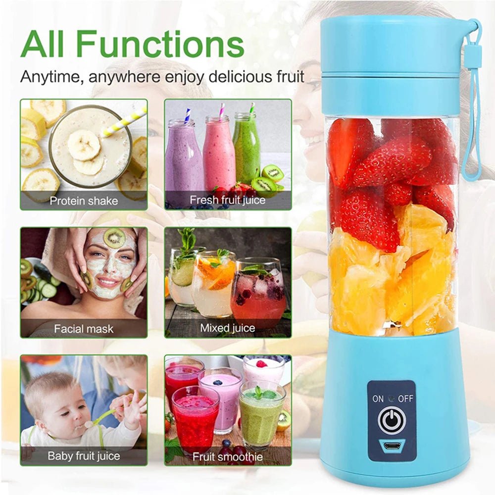 Portable Mini Electric Juicer USB Charging Smoothie Milkshake Maker - AURA