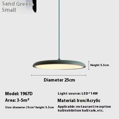 Dining Room Chandelier Macaron Flying Saucer Artistic Lamp - AURA