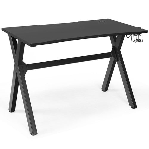 Gaming Desk Computer Desk Table w/Cup Holder & Headphone Hook Gamer Workstation - AURA