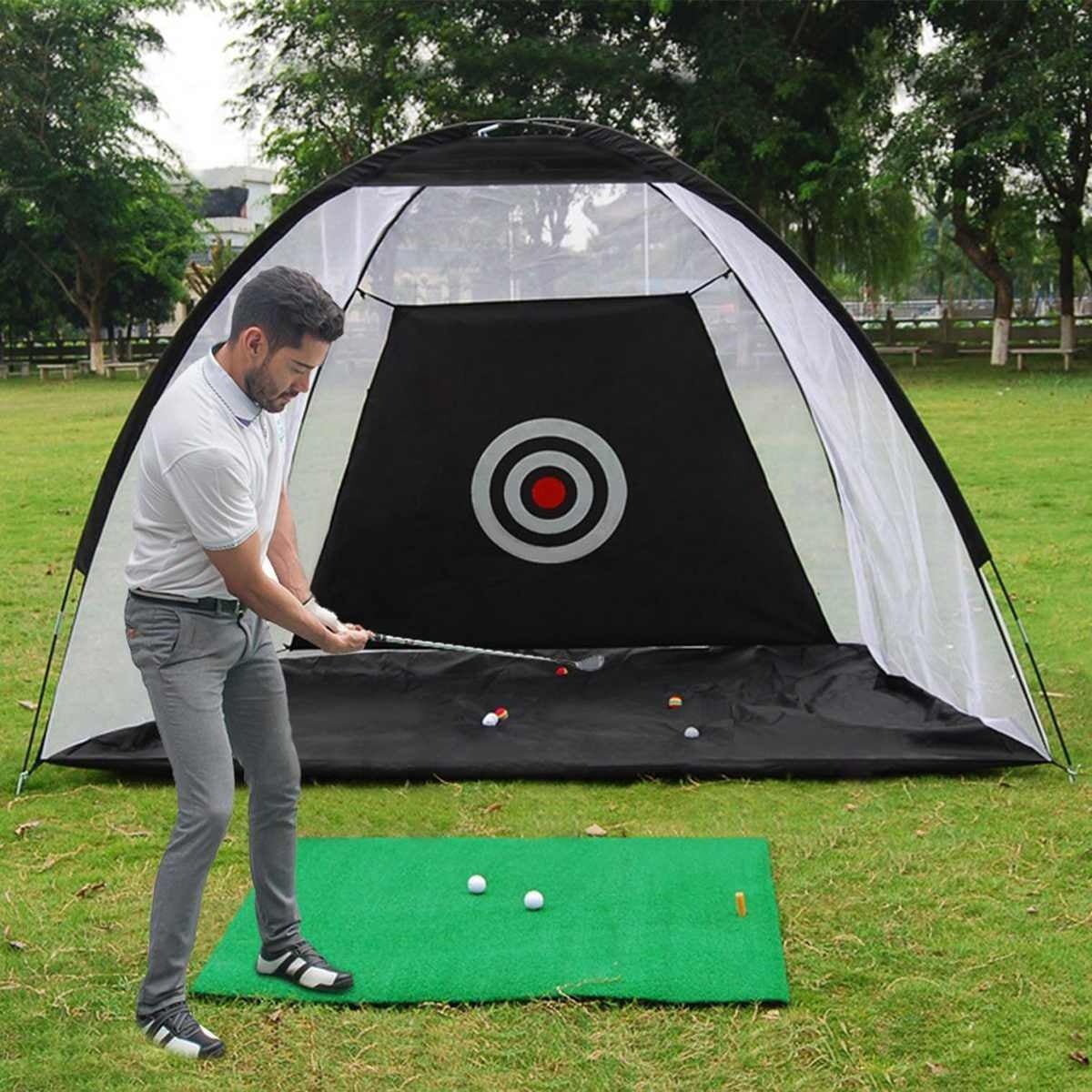 Golf Practice Net Tent Golf Hitting Cage Garden Grassland Practice Tent - AURA