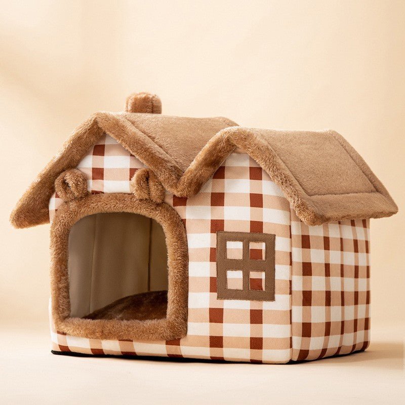 Foldable Dog House Pet Cat Bed Winter Dog Villa - AURA