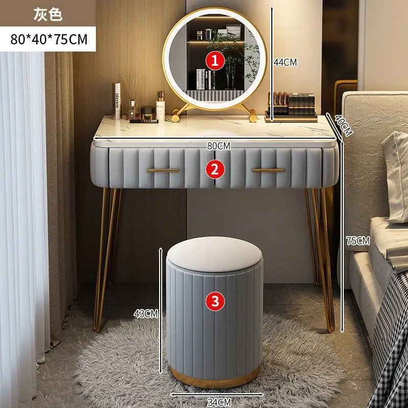 Nordic dressing table bedroom modern simple Internet celebrity ins style dressing table - AURA