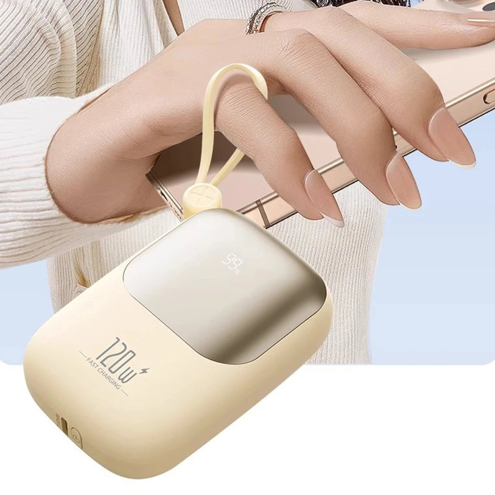 120W super fast charging power bank with cable 20000mAh large capacity - AURA