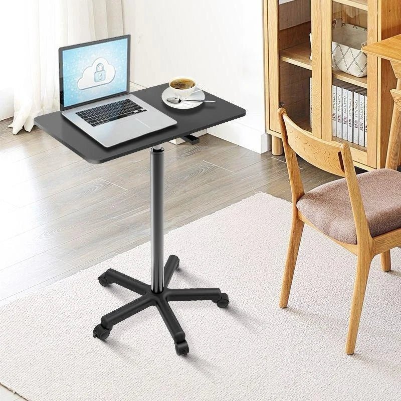 Small lift desk computer desk work desk with pulleys movable standing desk - AURA