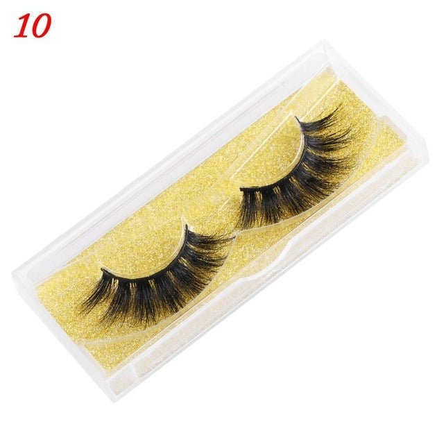 Mink Eyelashes 25mm Wispy Fluffy Fake Lashes - AURA