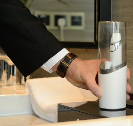 Electric Travel Rechargeable Toothbrush with Portable UV Sterilizer Drying Cup for Adults - AURA