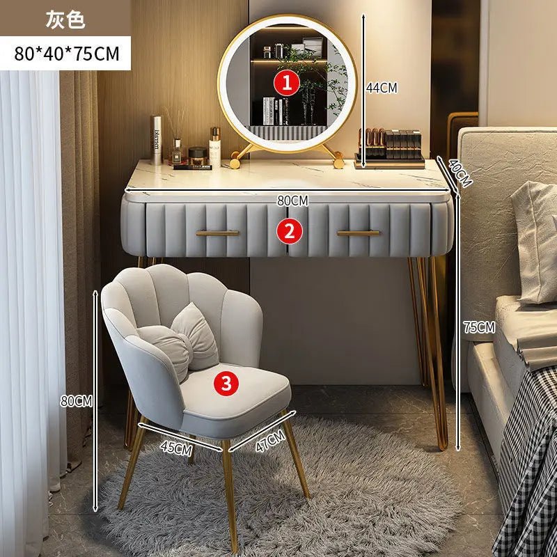 Nordic dressing table bedroom modern simple Internet celebrity ins style dressing table - AURA