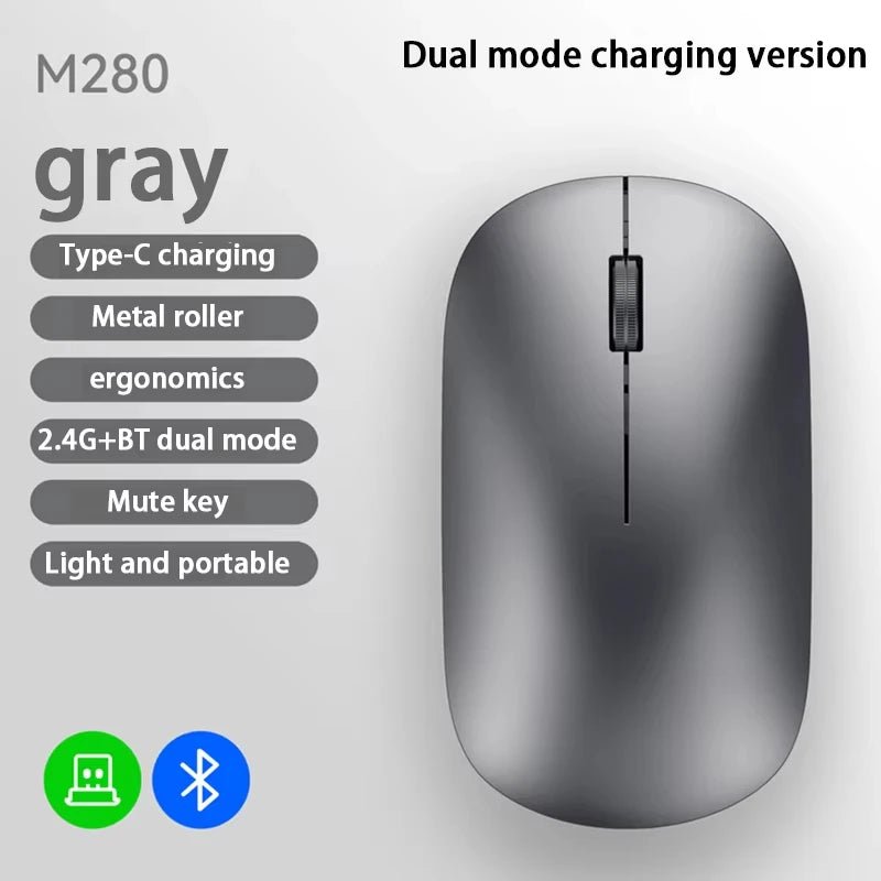 Xiaomi Bluetooth Wireless Mouse Dual Mode DPI Adjustable 2.4G Type - C - AURA