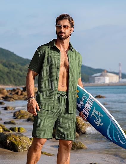 Knitwear Sports Casual Short Sleeve And Shorts Suit - AURA