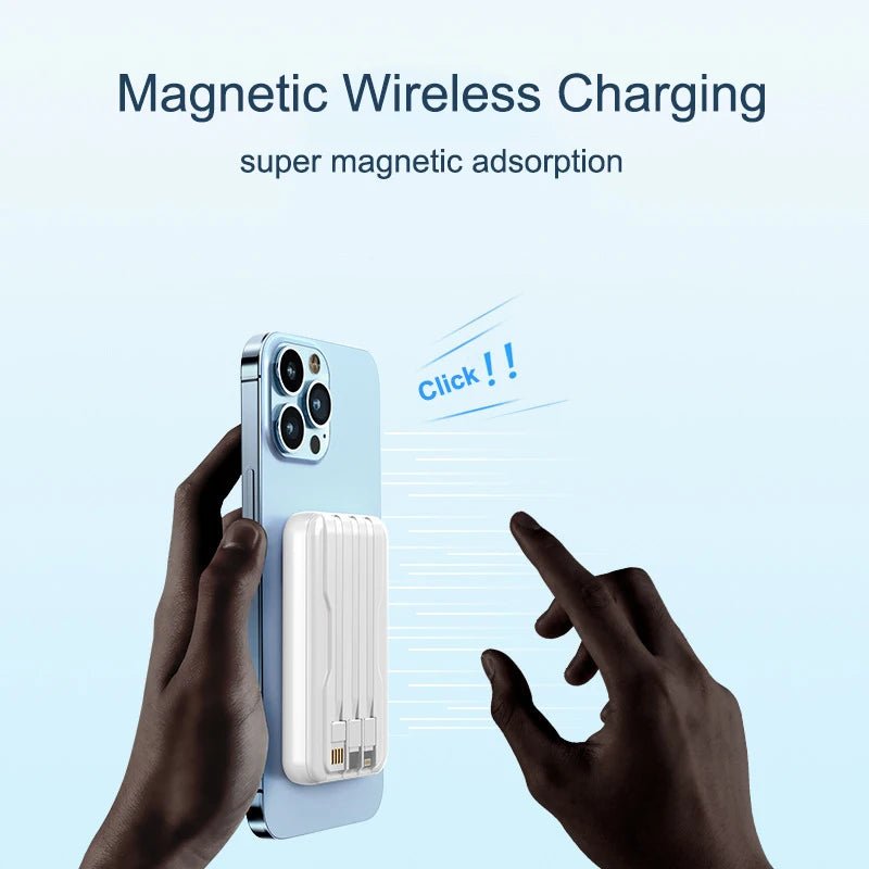 Magnetic Power Bank 20000mAh 10W Wireless Fast Charging Portable Battery - AURA