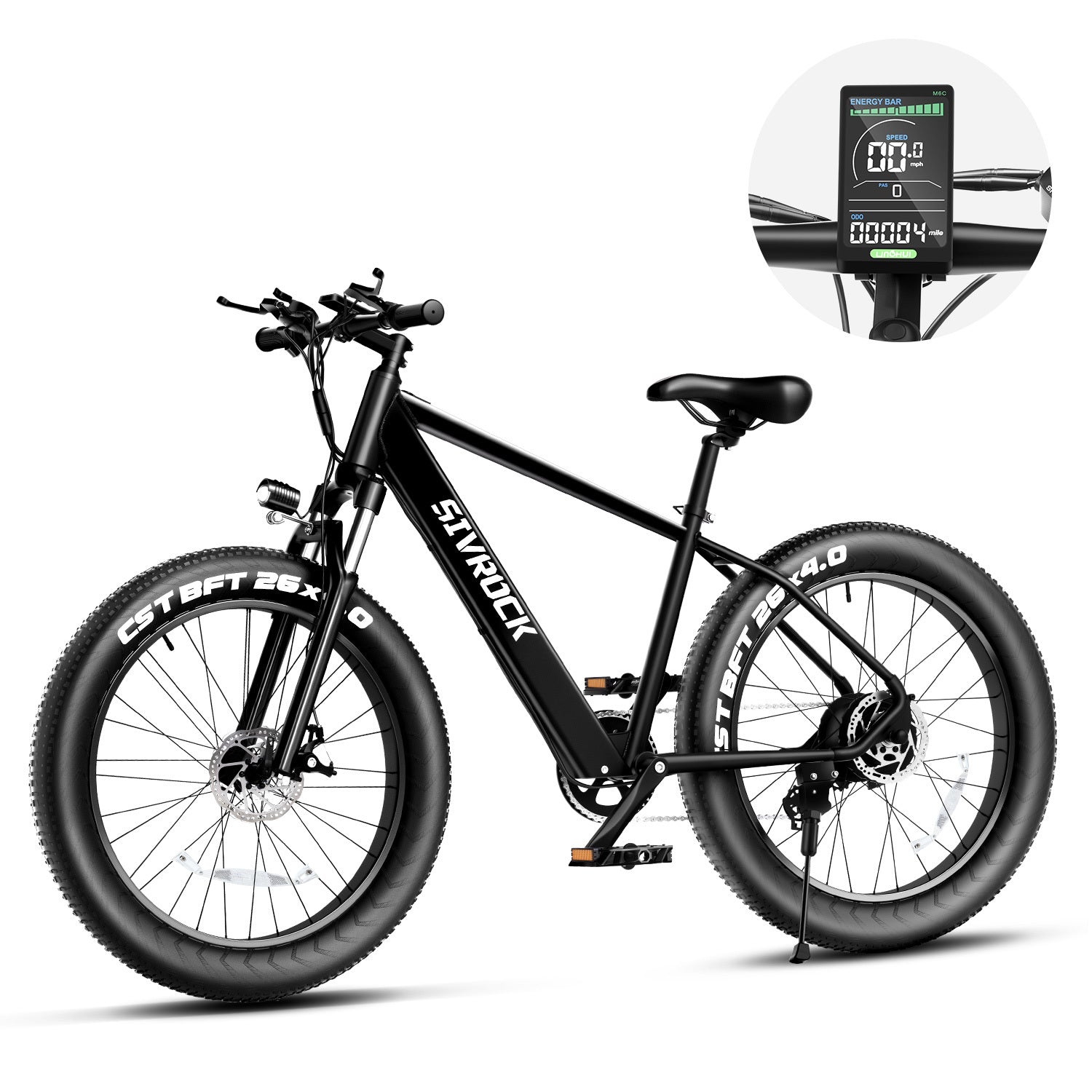 Professional Electric Bike For Adults, 26 X 4.0 Inches Fat Tire Electric Mountain Bicycle - AURA