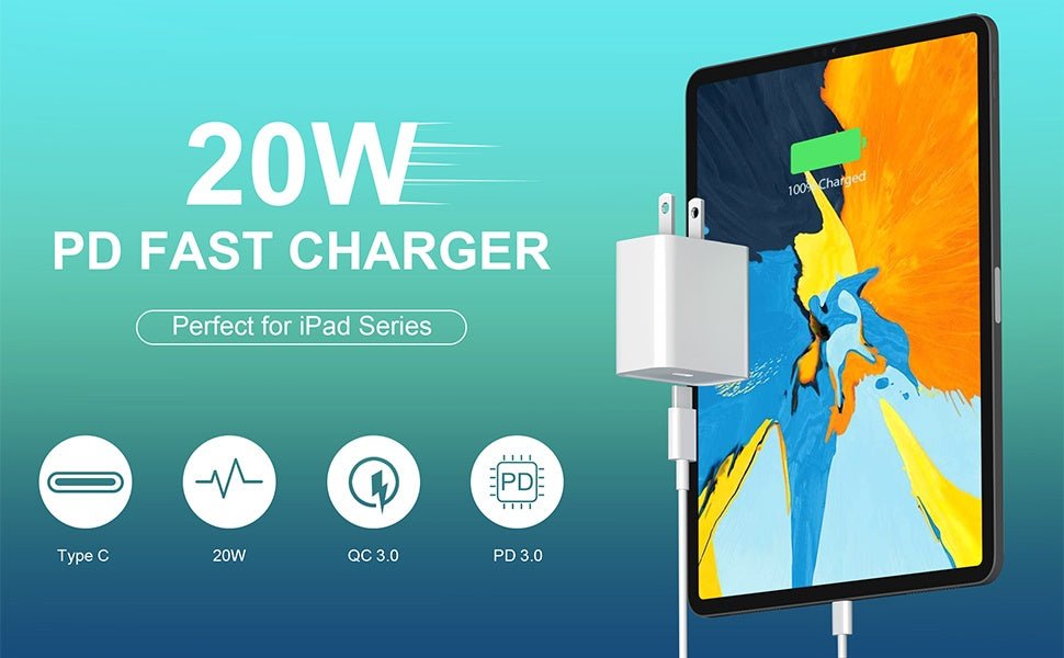 For Apple Phone Fast Charger 2Pack Type C Fast Charger Plug Adapter 6ft USB - AURA