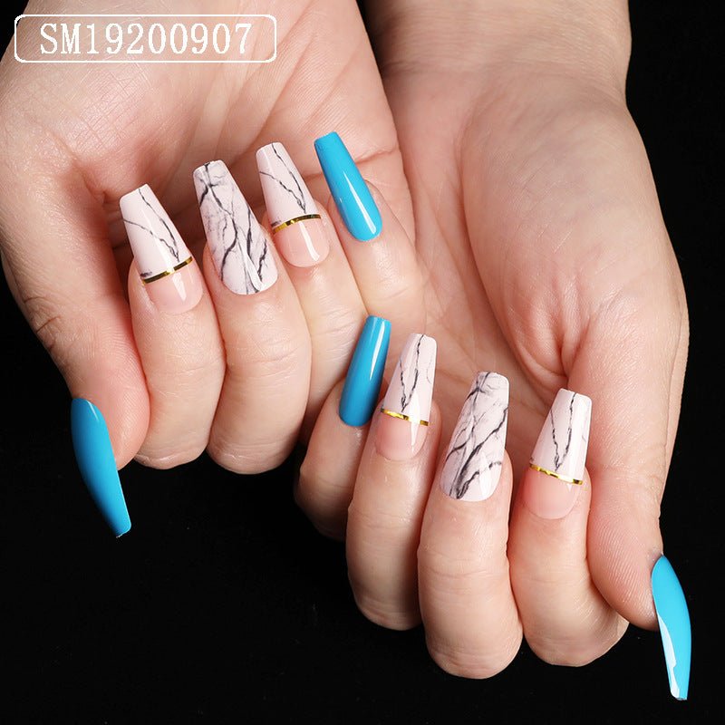 Ballet Coffin Fake Nails - AURA