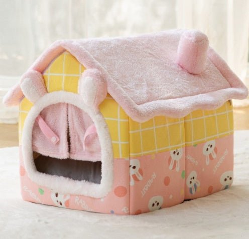 Foldable Dog House Pet Cat Bed Winter Dog Villa - AURA
