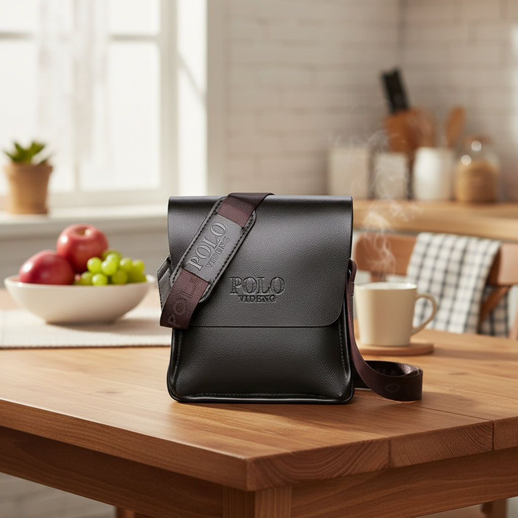 Polo messenger bag men casual business men briefcase - AURA