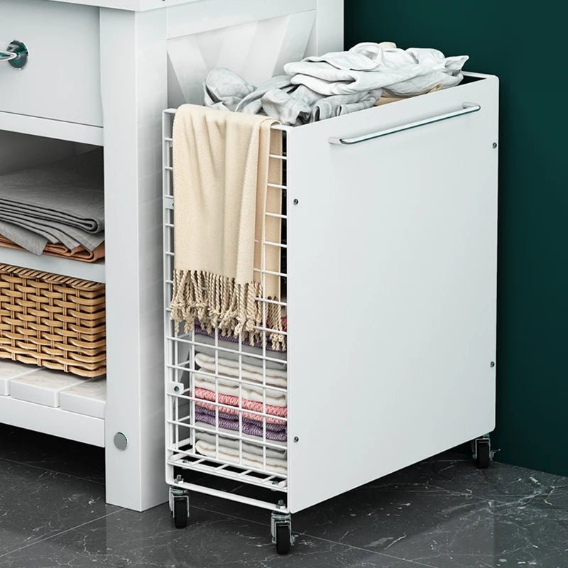 Heavy - Duty Portable Laundry Basket with 360° Wheels Breathable Foldable Clothes Hamper Storage Organization Space - Saving Design - AURA