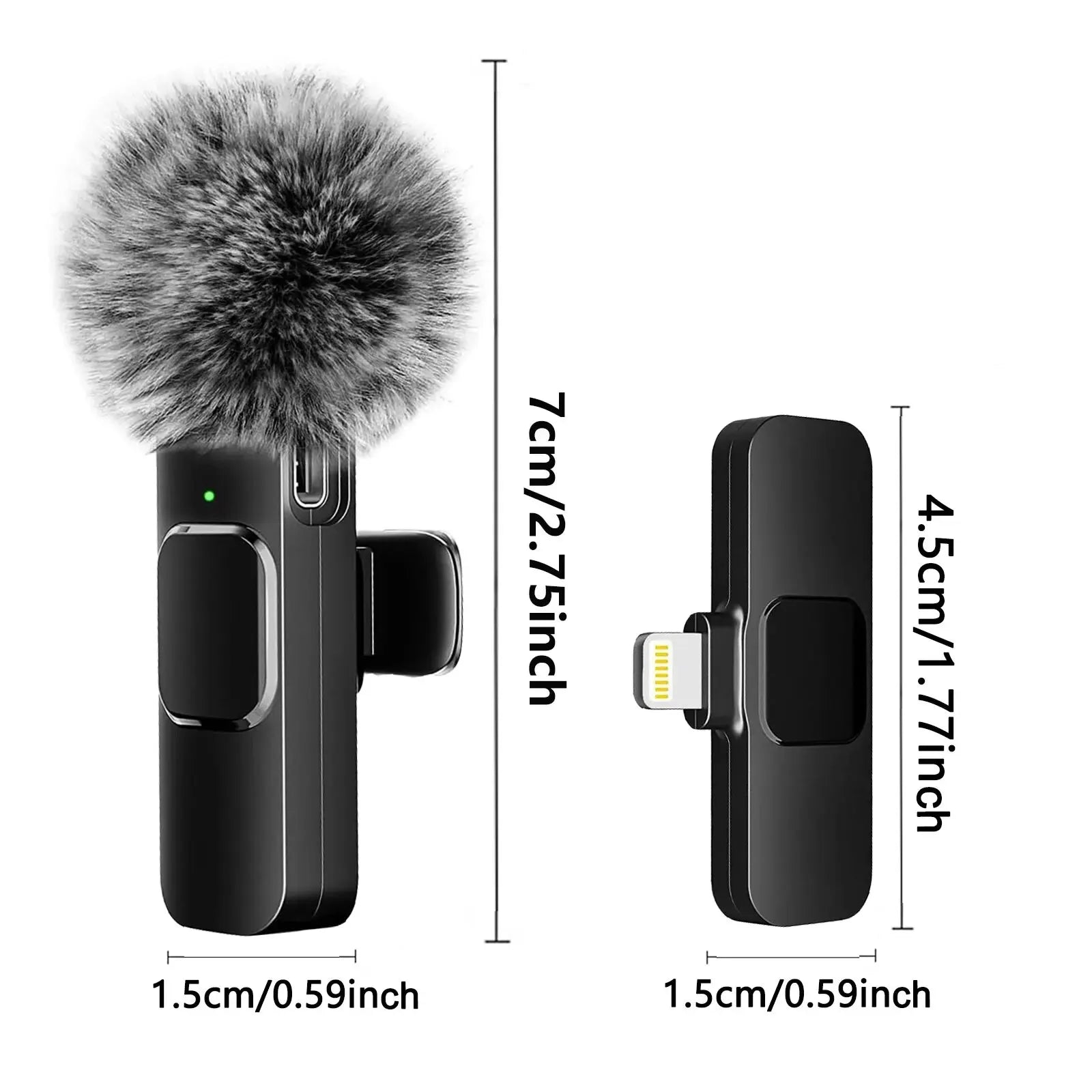 NEW Wireless Lavalier Microphone Audio Video Recording Mini Mic - AURA