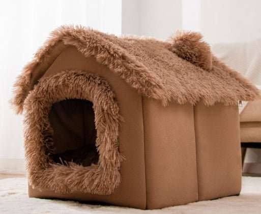 Foldable Dog House Pet Cat Bed Winter Dog Villa - AURA