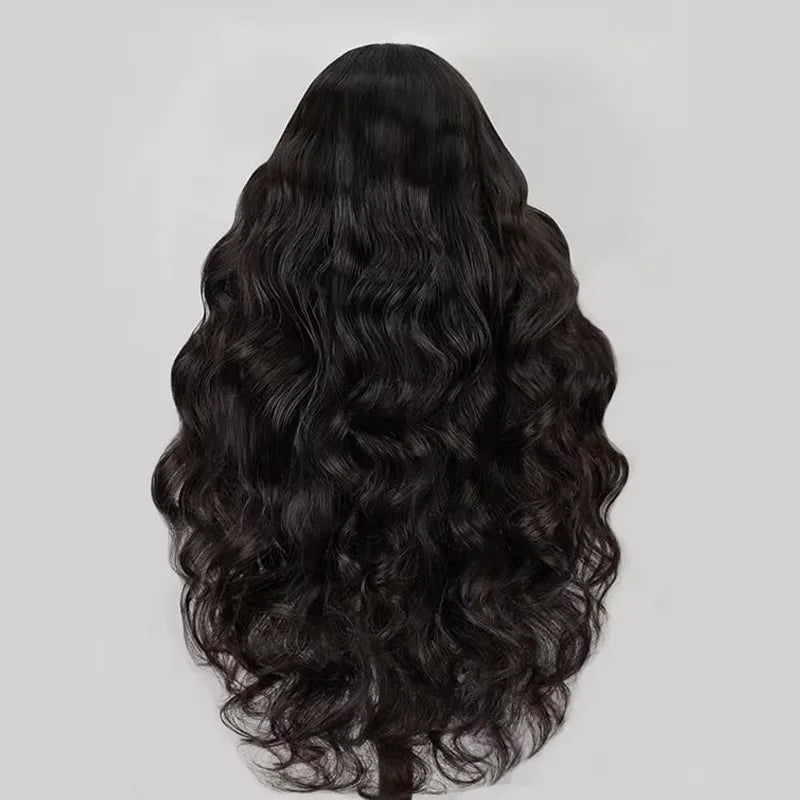 V Part Wigs Body Wave Brazilian Wigs 100% Human Hair Wigs Machine Made 200% Density V Shape Wigs 12 - 32 Inch Natural Hair Wig - AURA