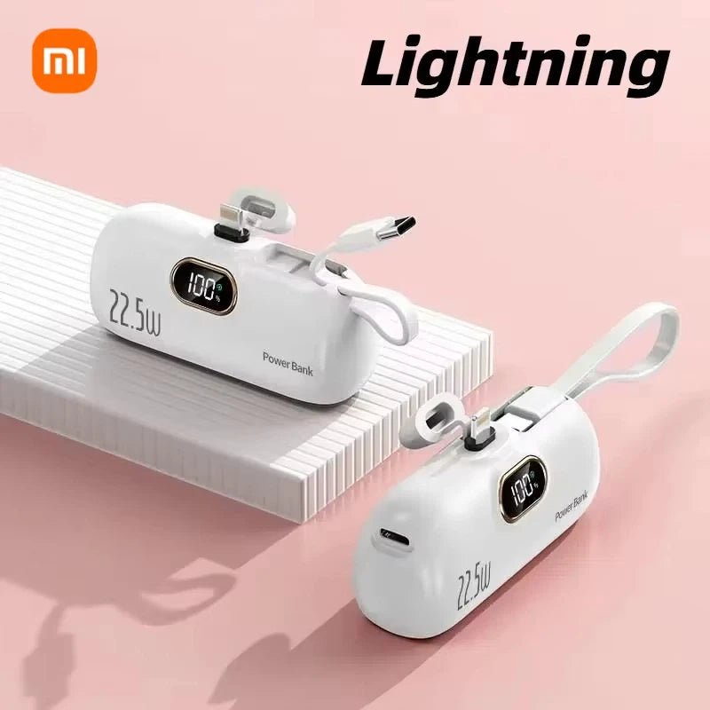 Xiaomi 30000mAh Capsule Power Bank Fast Charge Portable Mobile Power Supply - AURA