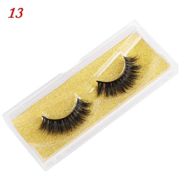 Mink Eyelashes 25mm Wispy Fluffy Fake Lashes - AURA