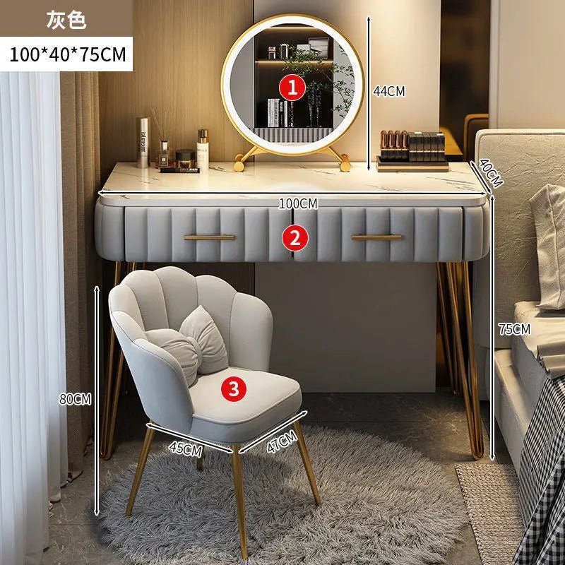 Nordic dressing table bedroom modern simple Internet celebrity ins style dressing table - AURA