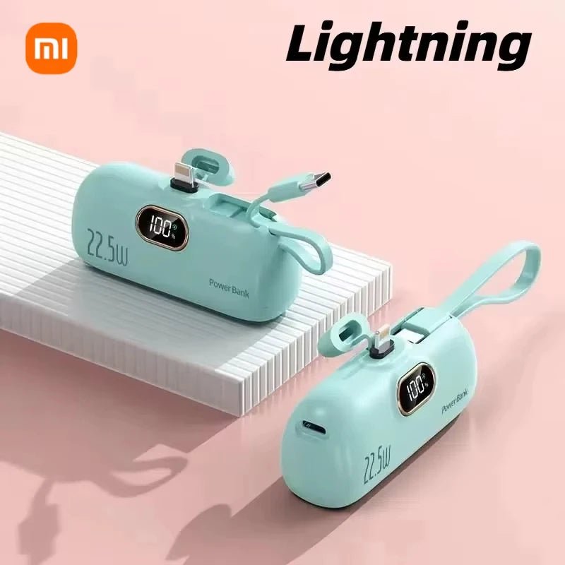 Xiaomi 30000mAh Capsule Power Bank Fast Charge Portable Mobile Power Supply - AURA