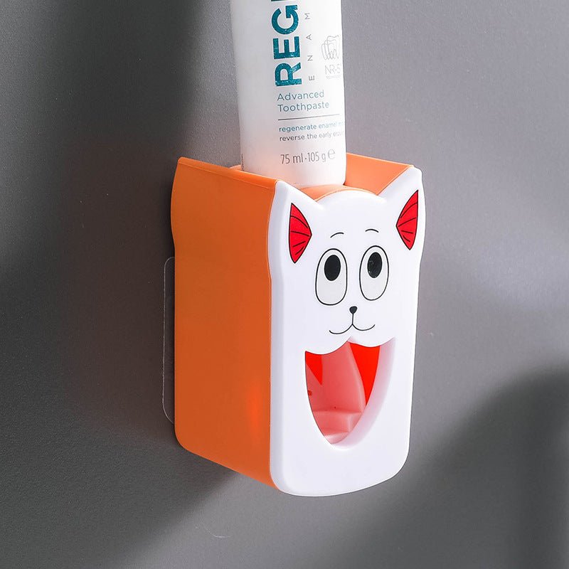 Toilet Toiletries Punch - free Children's Cartoon Toothpaste Dispenser - AURA