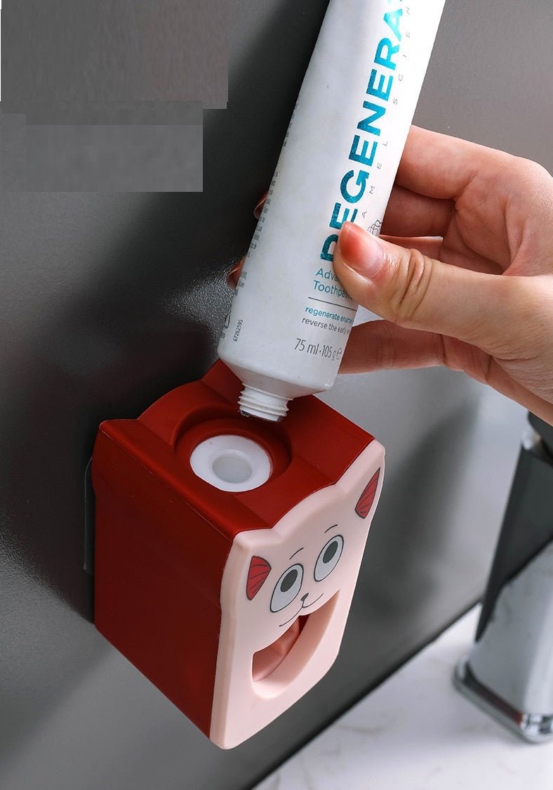 Toilet Toiletries Punch - free Children's Cartoon Toothpaste Dispenser - AURA