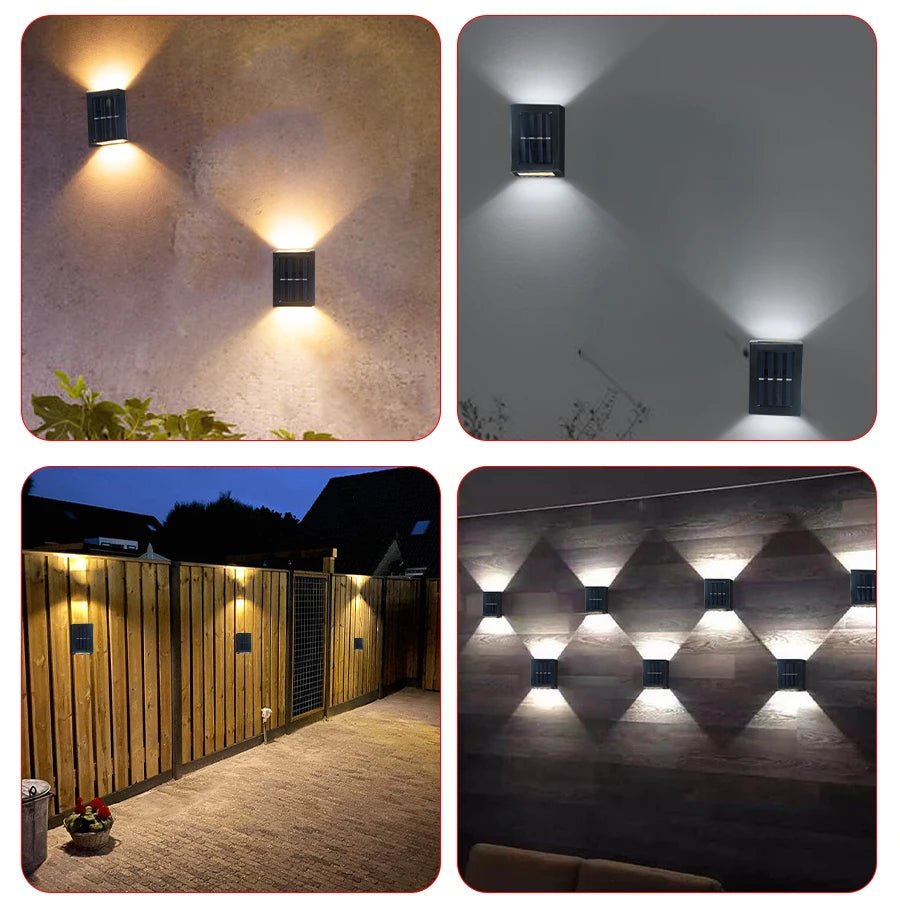 Solar Light Outdoor Up and Down Wall Washer Light Waterproof Solar Lamp - AURA