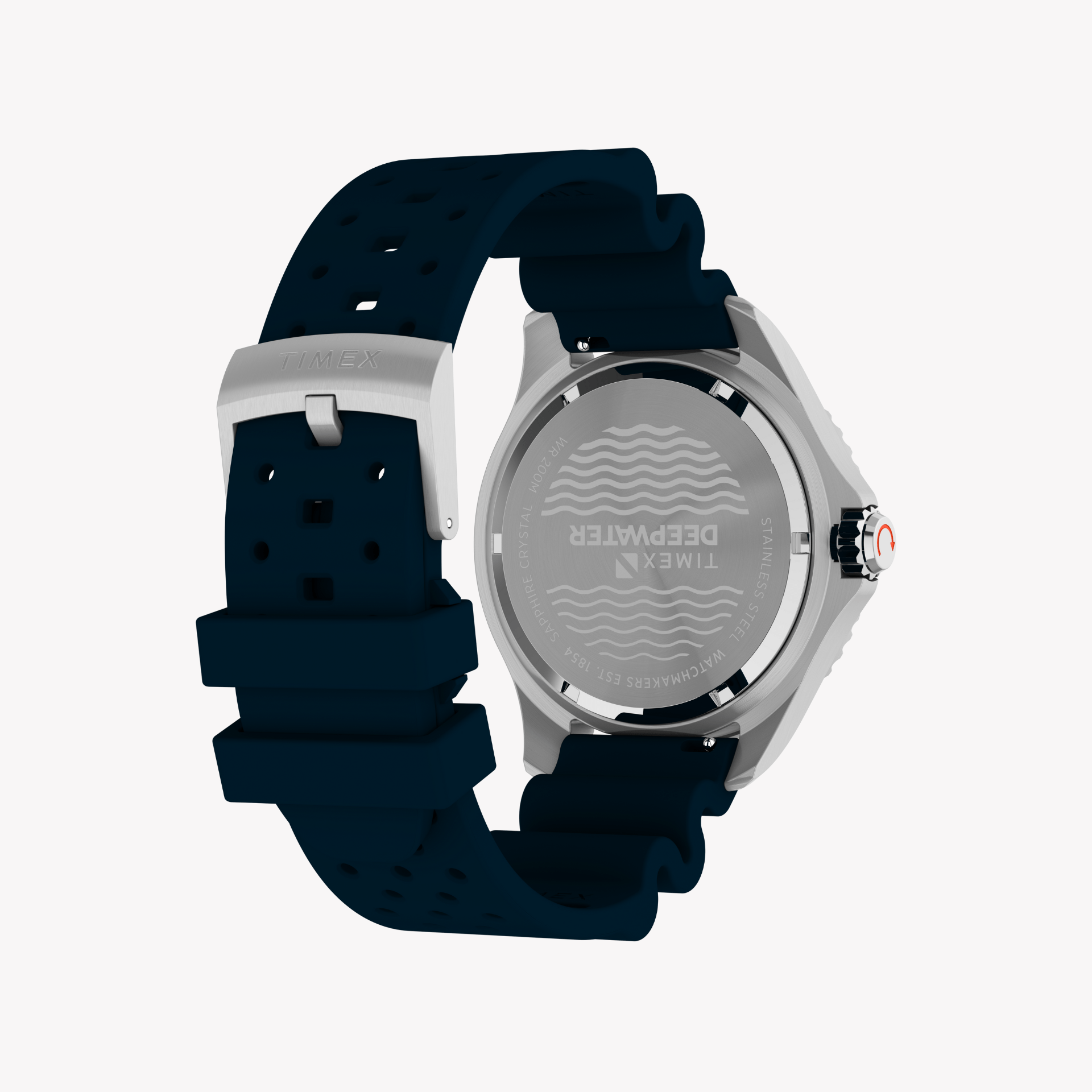 TIMEX Men's Silver/Blue Stainless Steel Watch | TW2W81500 - AURA