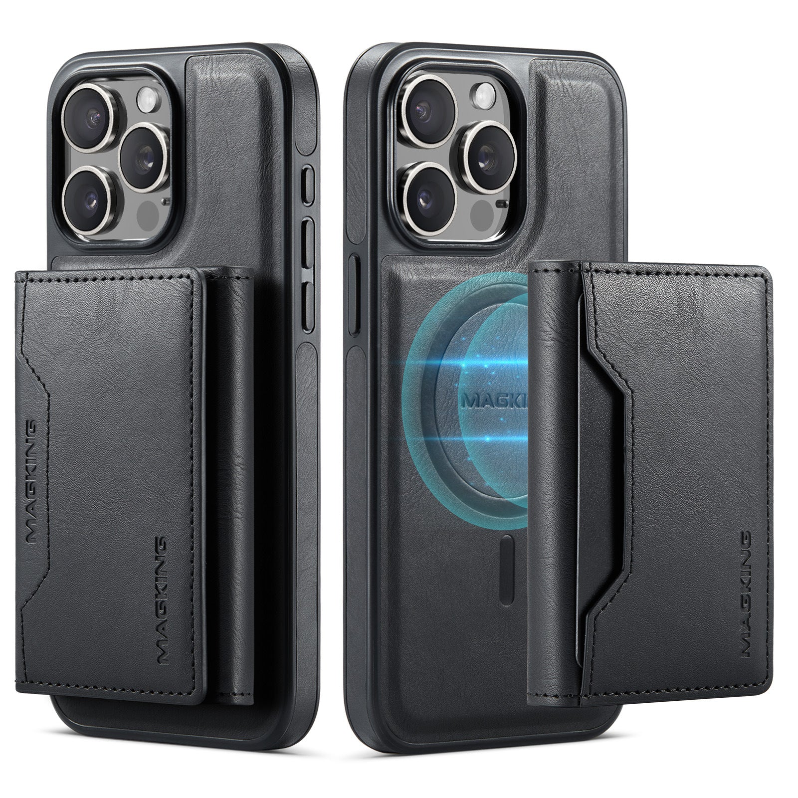 Card - inserting Wireless Leather - filled Mobile Phone Protective Cover - AURA