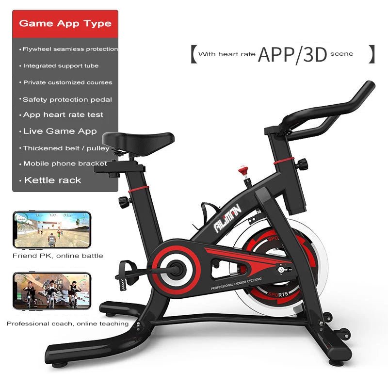 Indoor Fitness Spinning Bike with Bluetooth - AURA