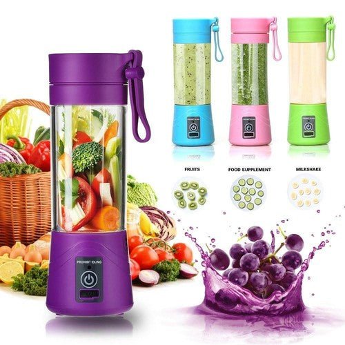 Portable Juicer Smoothie Blender USB Rechargeable Juicer 380 ml Mixing Machine - AURA