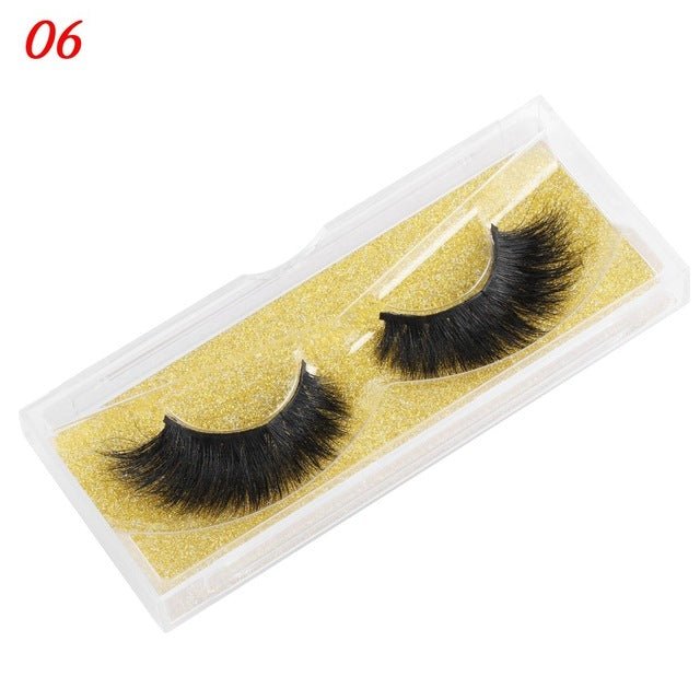 Mink Eyelashes 25mm Wispy Fluffy Fake Lashes - AURA
