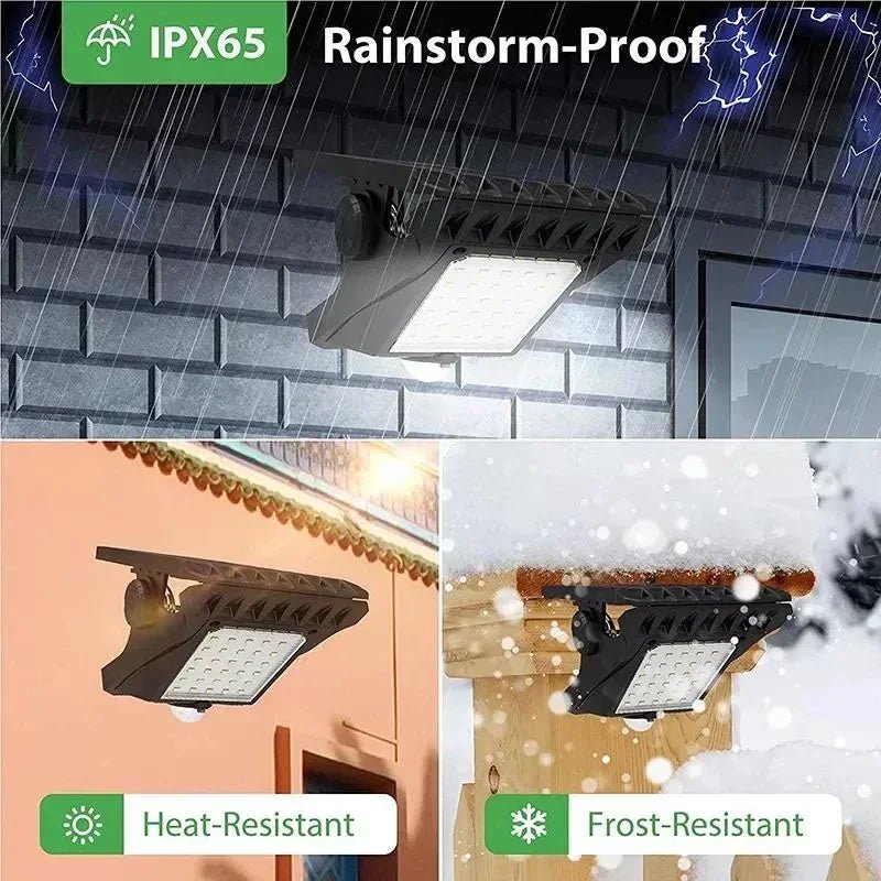 Solar LED Street Light Outdoor Clip - on Motion Sensing Light IP65 Waterproof - AURA