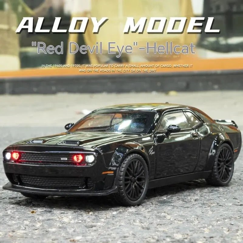 Dodge Challenger Hellcat Toy Car for 1: 32 Scale Die Cast Metel Cars Toy - AURA