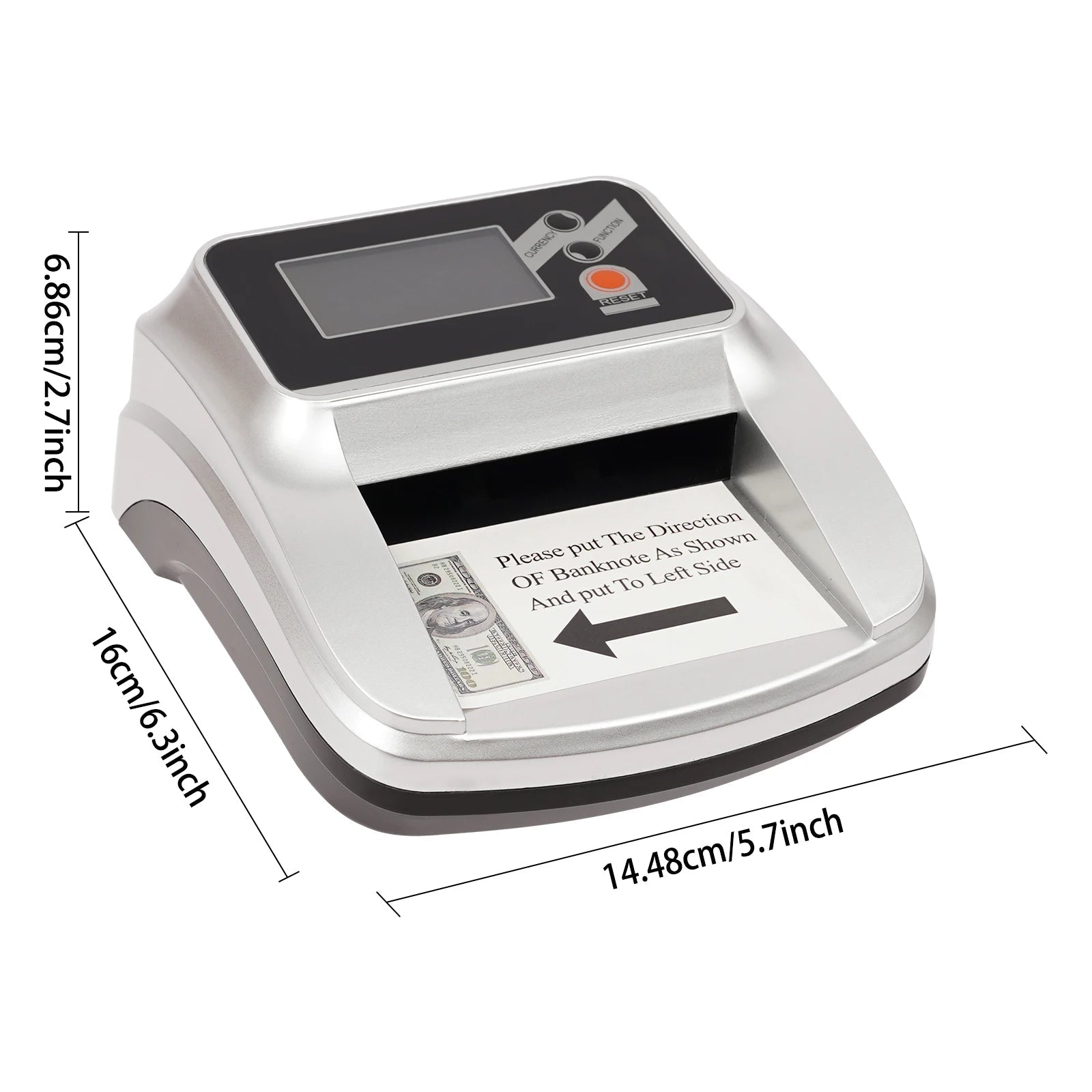 110V Money Counter Machine, Dollar Bill Detector, Counterfeit Money Checker - AURA