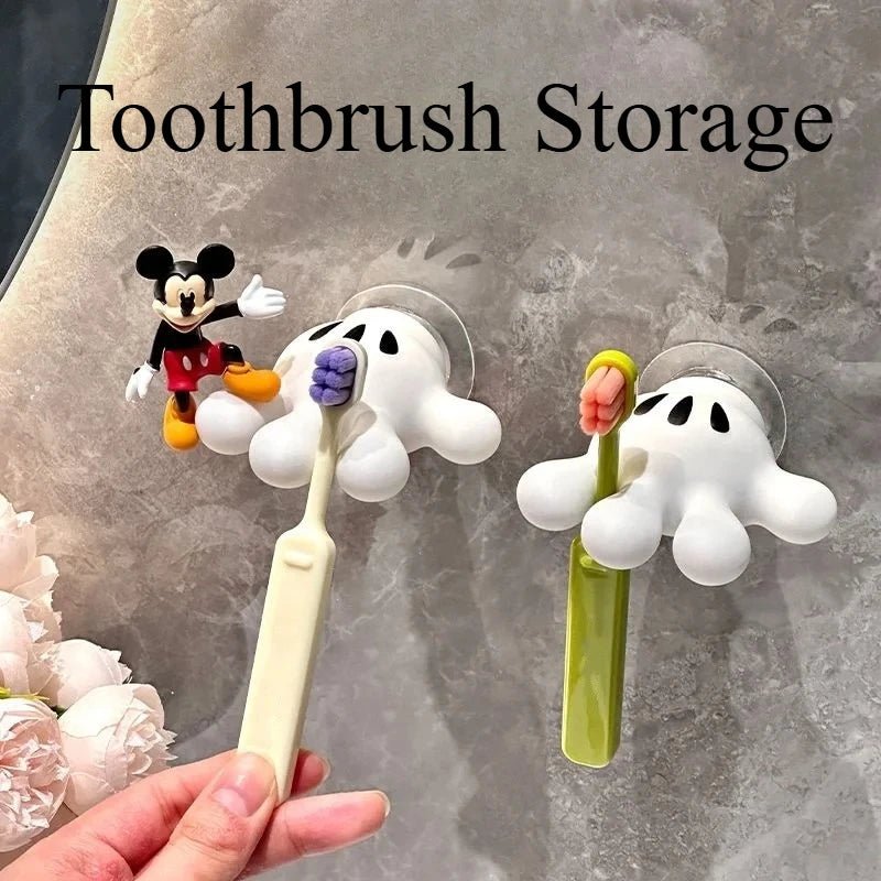 Mickey Toothbrush Holder and Multifunctional Traceless Suction Hooks - AURA