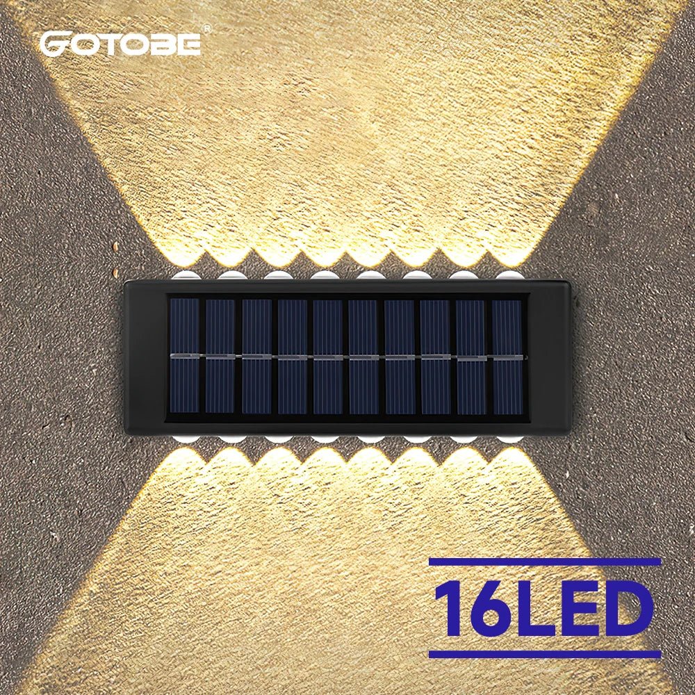 4/6/8/10LED Solar Wall Lamp Outdoor Waterproof Solar Powered Light UP - AURA