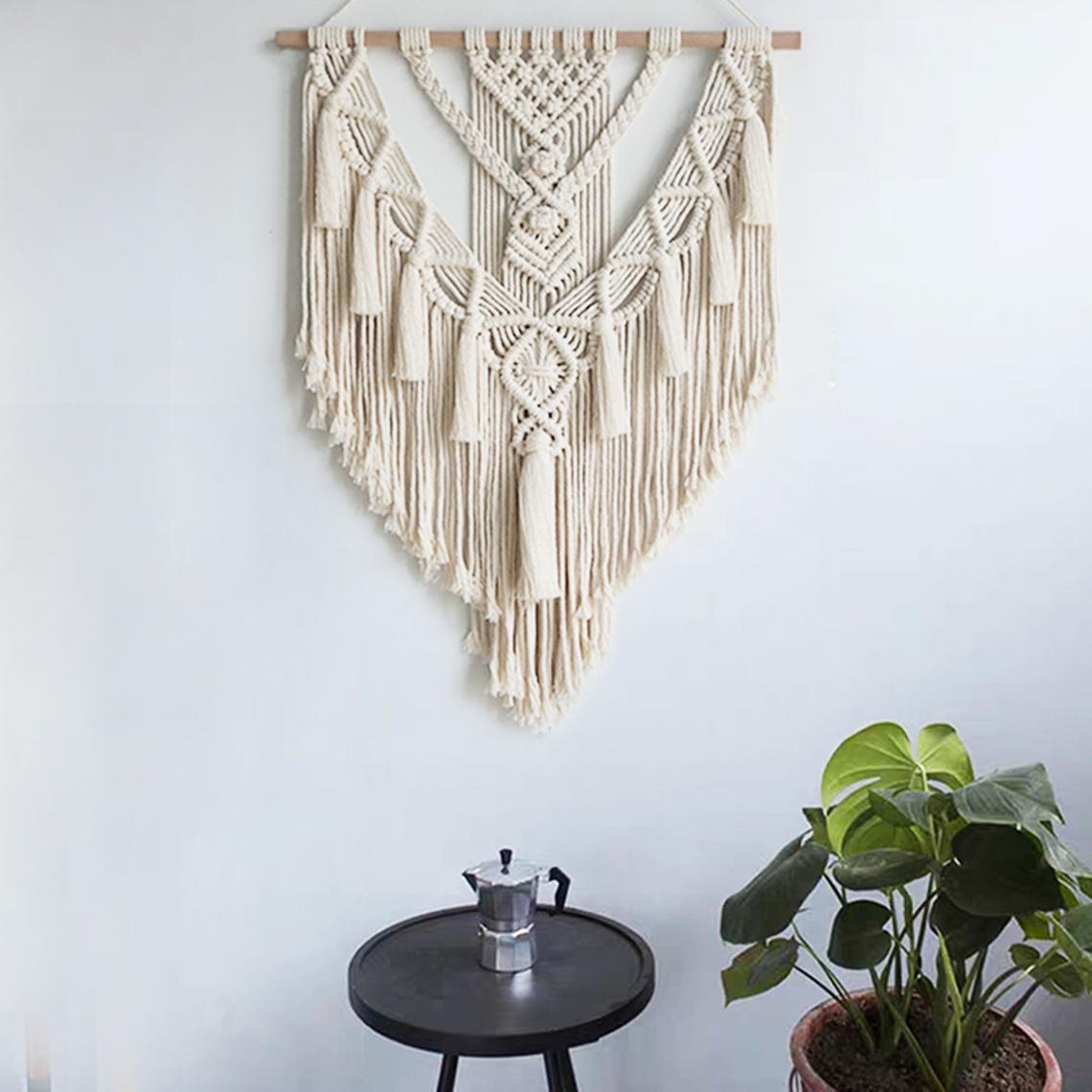 Hand - woven Pendant Macrame Wall Hanging Boho Woven Tapestry - AURA