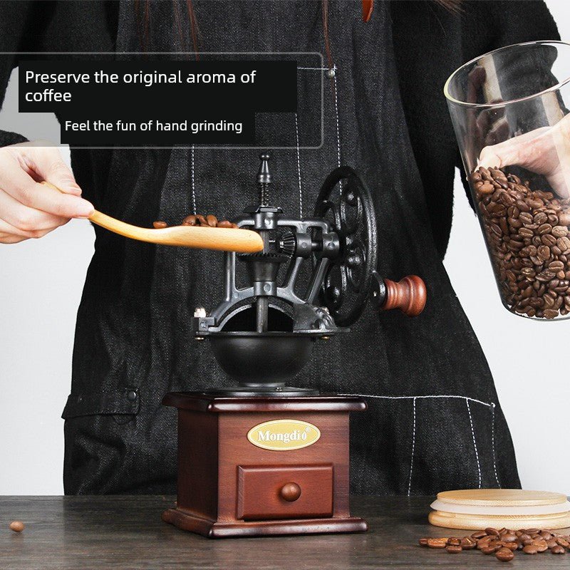Mongdio Hand Grinder Coffee Machine For Home Retro Manual Grinding Machine - AURA