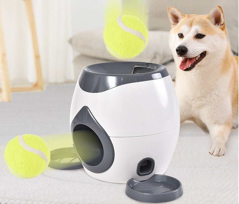 Smart Pet Feeder Tennis Ball Missing Device Throwing Reward Machine - AURA