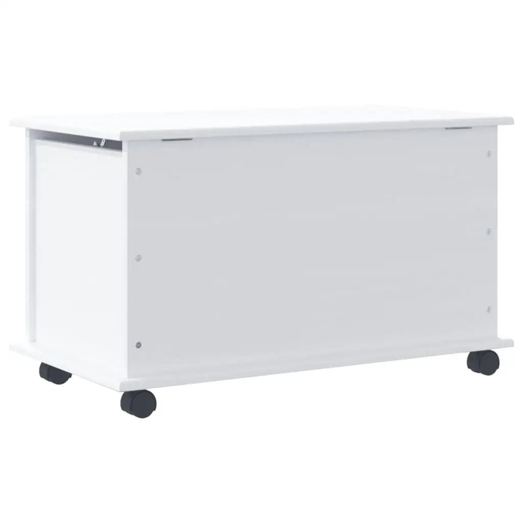 ALTA White Storage Chest on Wheels 28.7x15.6x17.3 - AURA