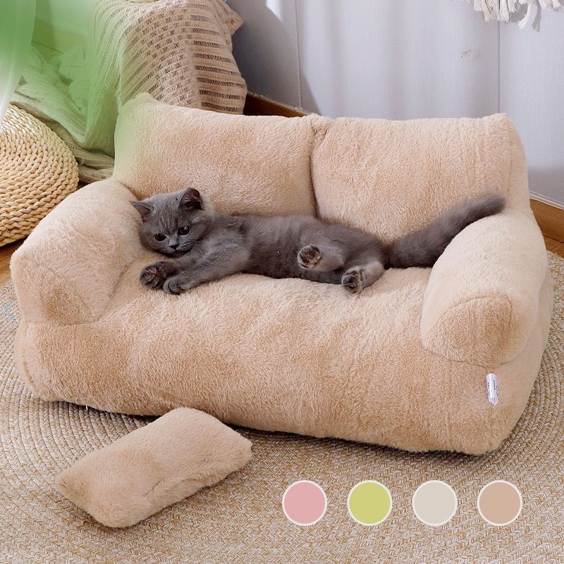 Luxury Cat Bed Sofa Winter Warm Cat Nest Pet Bed For Dogs Cats - AURA